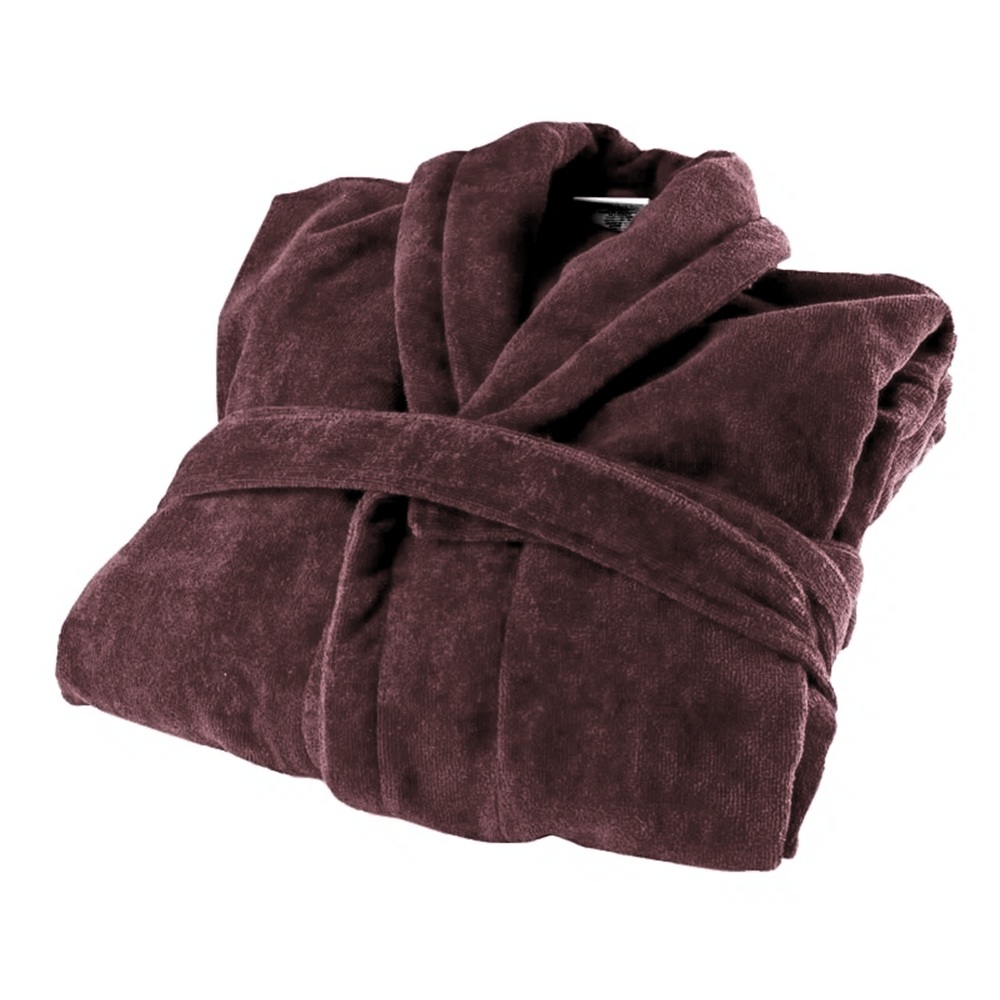 Халат унисекс шалька велюр АлтынАсыр размер 60-62 коричневый