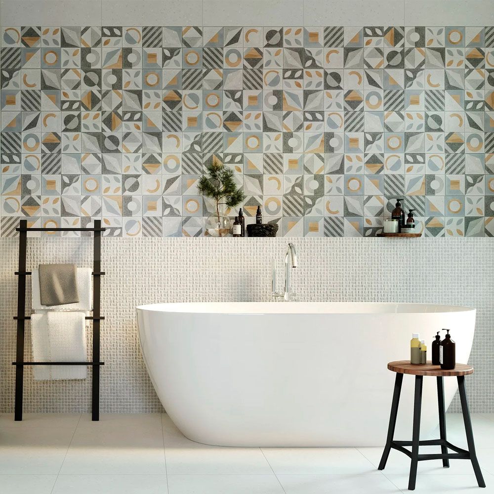 Плитка настенная Gracia Ceramica Supreme multi wall 03 25х60 см серая 1,2 м2