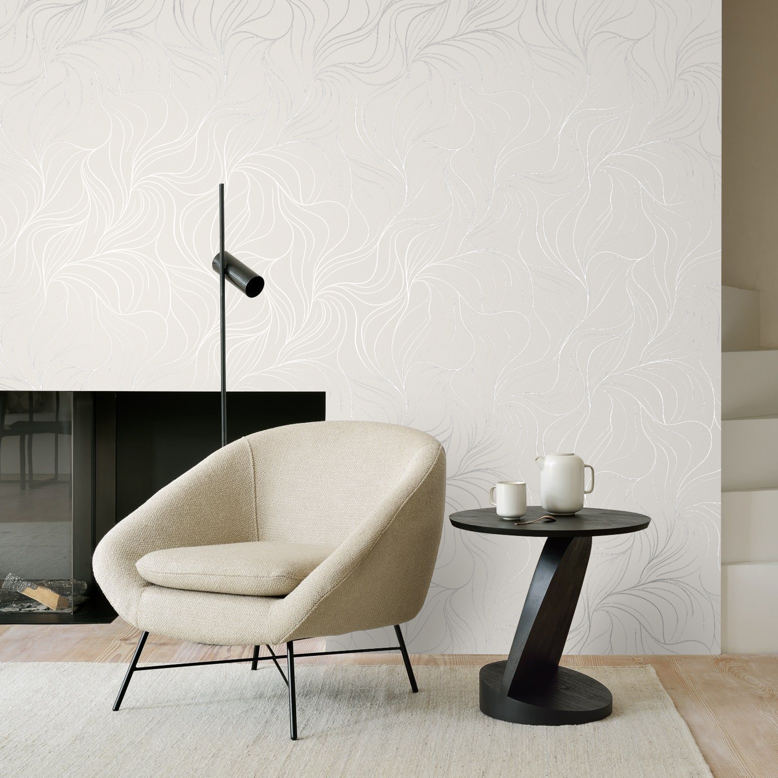 Обои Erismann Дольче 61044-03 бежевые абстракция 1,06х10 м