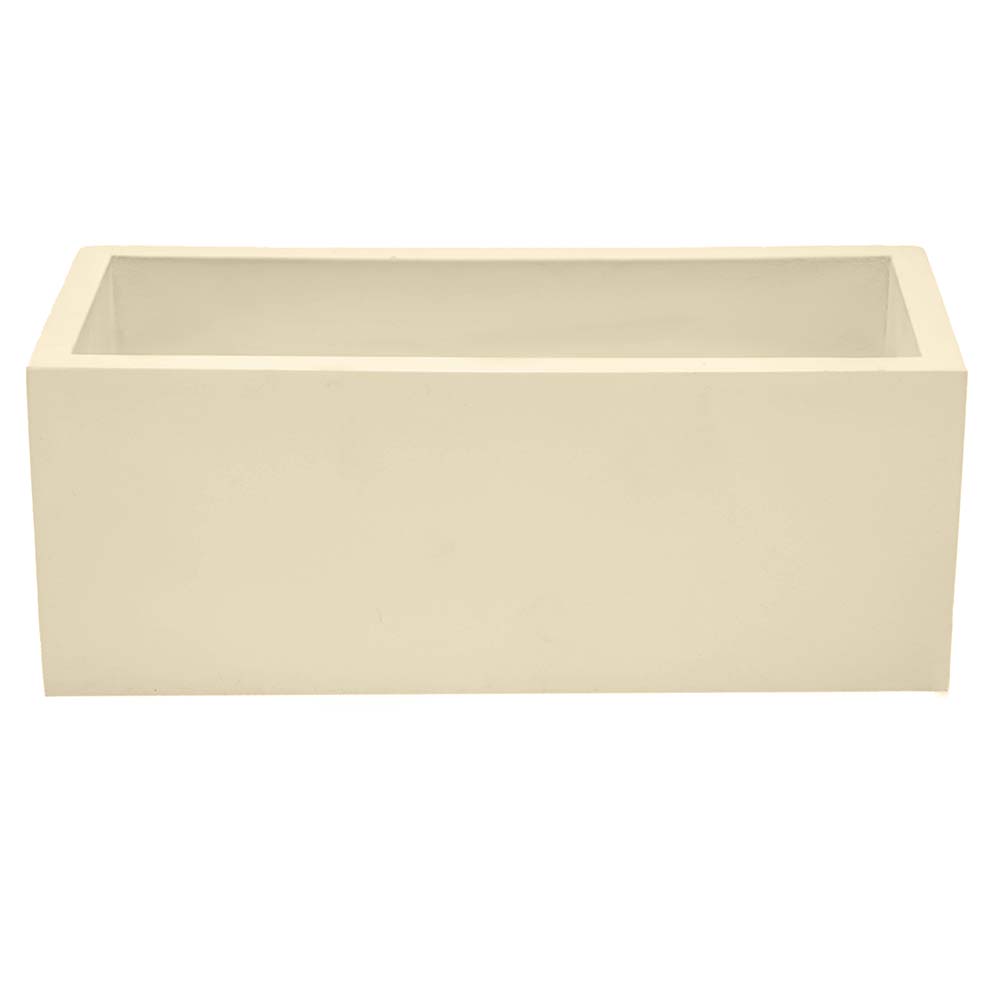 Кашпо Лофт VipSet прямоугольный слоновая кость 0,85 л
