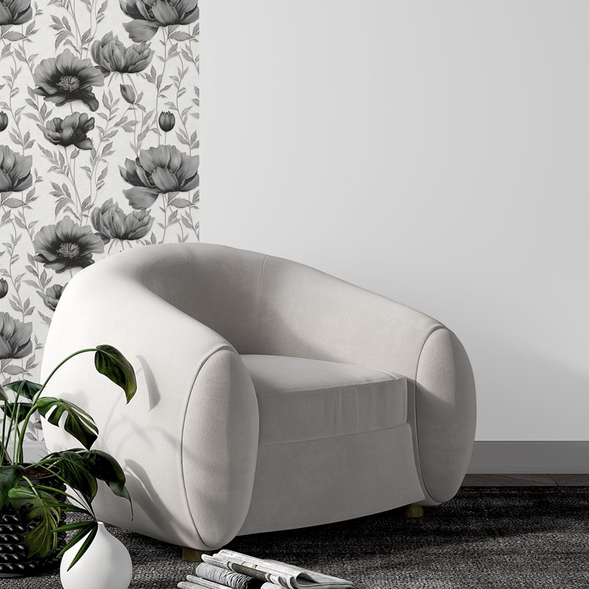 Обои Саратовские Салмон С14Ф Ф900 гр 2 06 белые однотонные 0,53х10,05 м