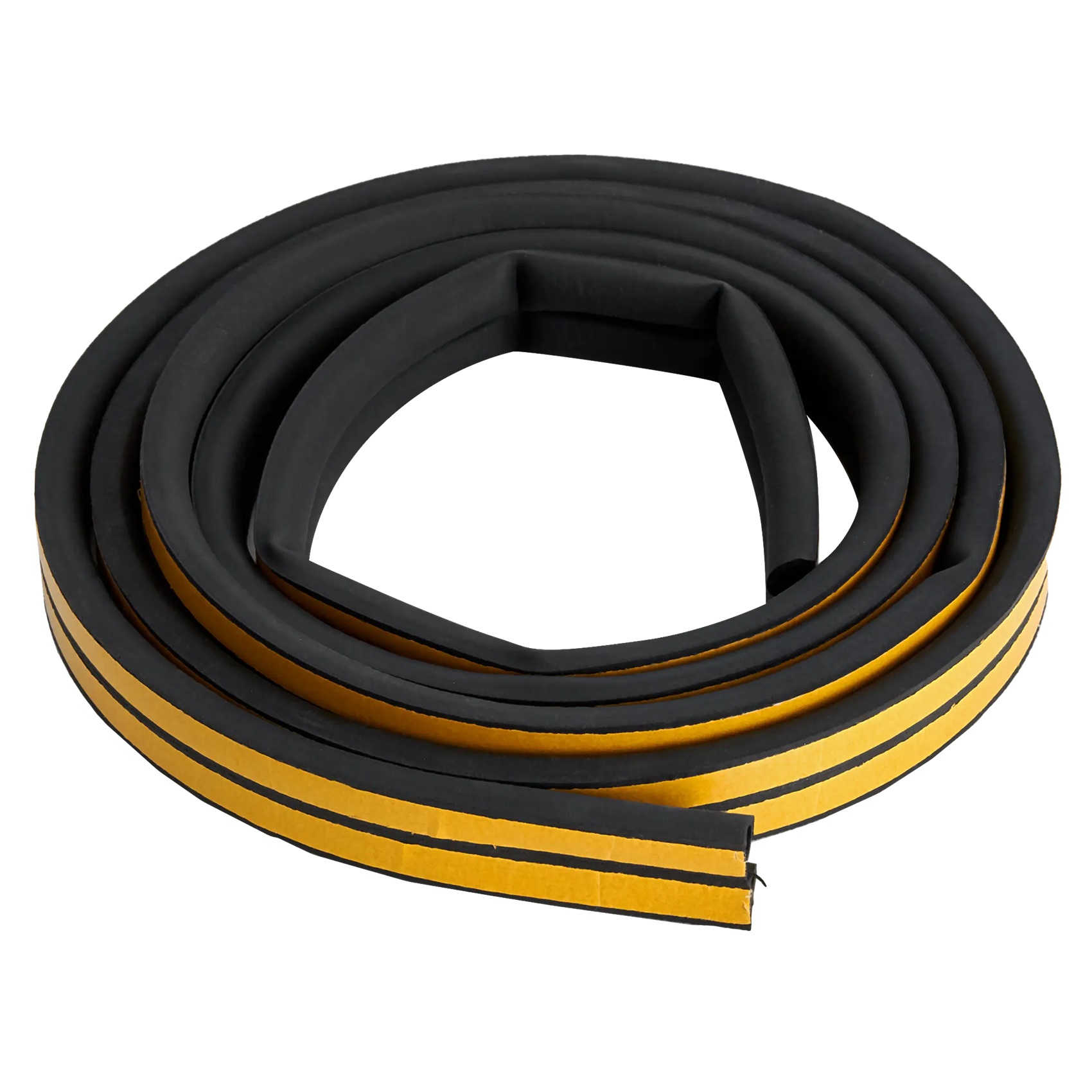 Уплотнитель для окон и дверей D-профиль Sila 14x12 мм 6 м черный