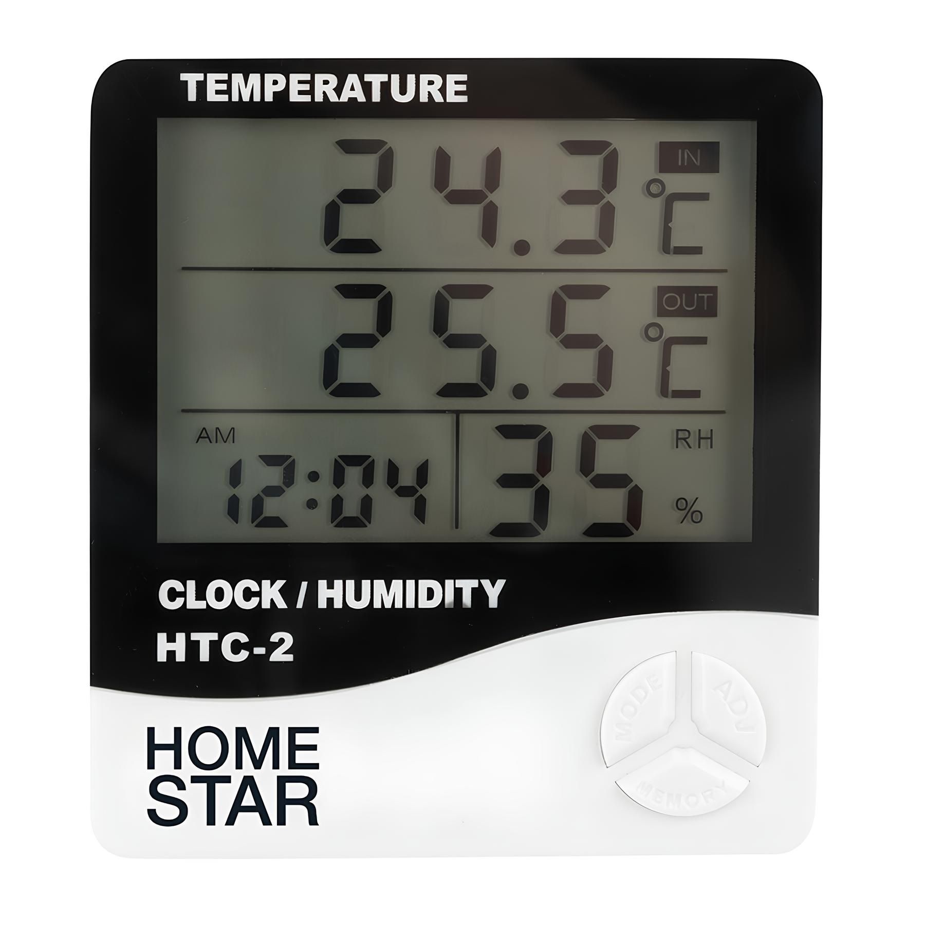 Термометр-гигрометр цифровой Homestar HS-0109 с выносным датчиком