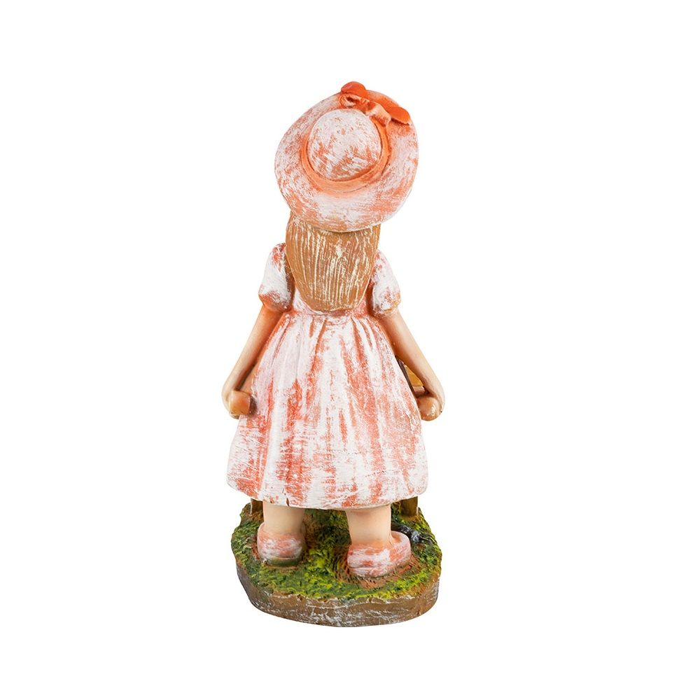 Фигура садовая Девочка с тележкой h37 см 169463