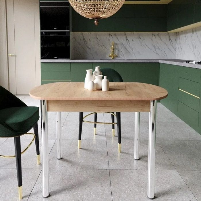 Стол раздвижной европейский 110x70см дуб вотан