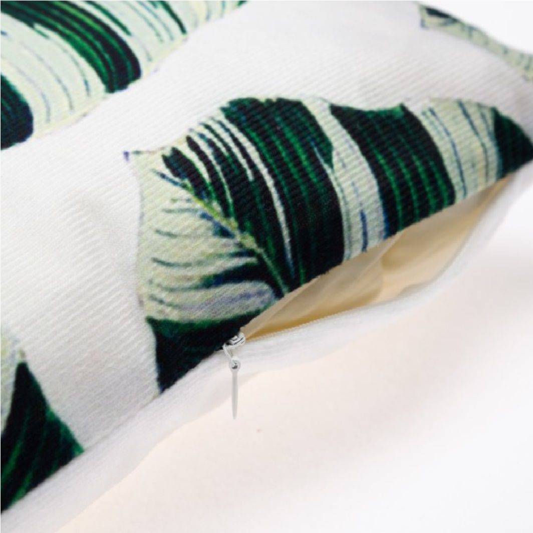 Подушка декоративная Этель Тропики Leaves 40х40 см бежевый