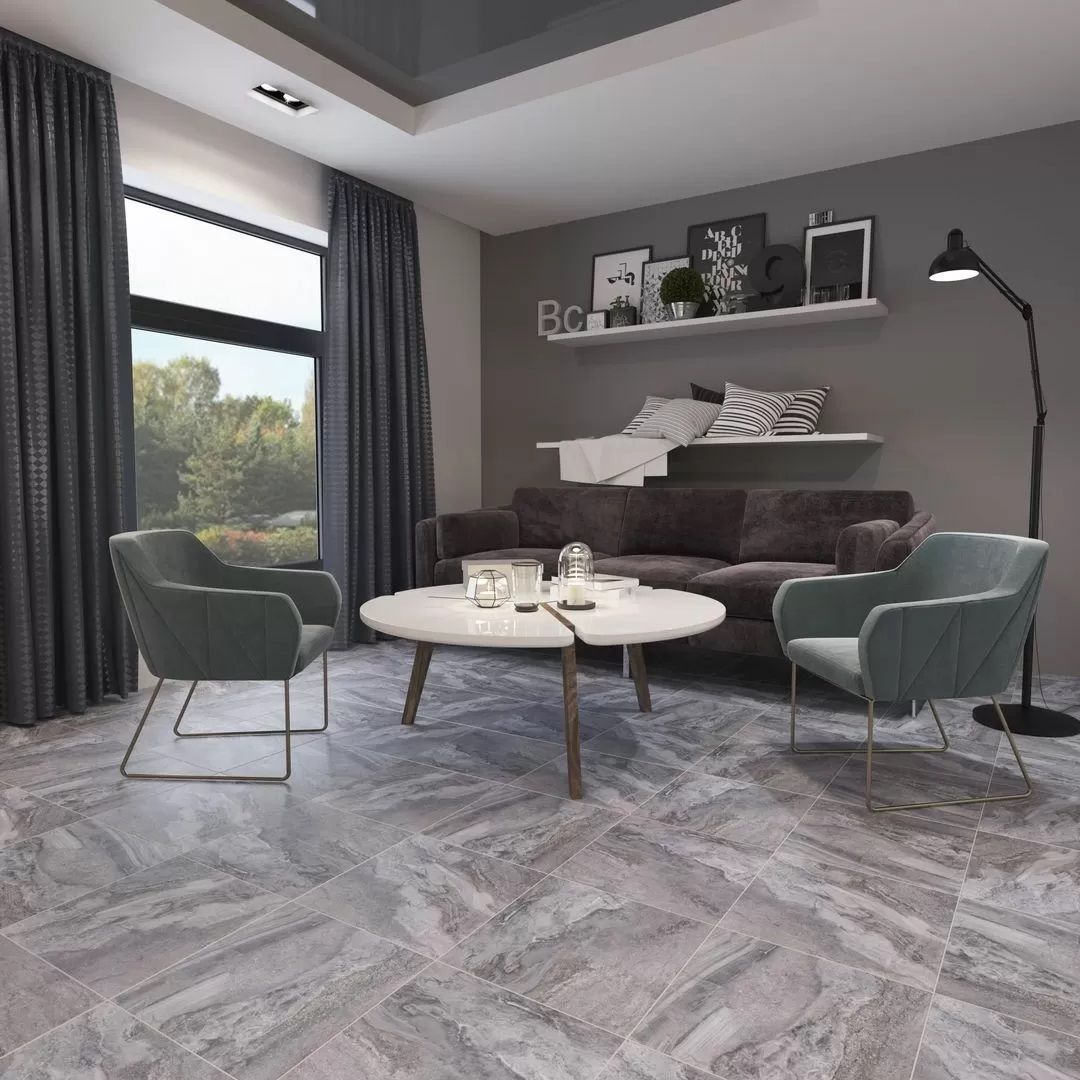 Керамогранит Gracia Ceramica Volterra grey PG 01 45х45 см серый 1,62 м2