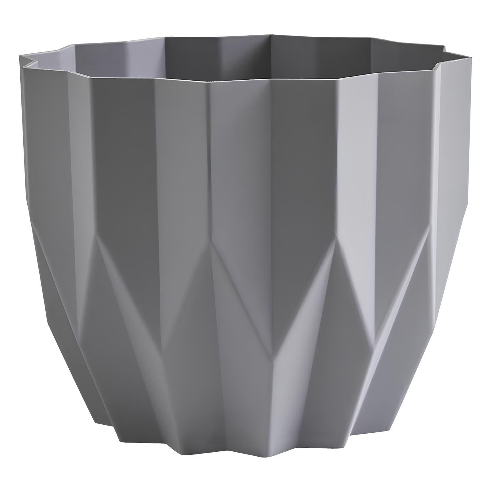 Кашпо Геометрия серый жемчуг 5,8 л