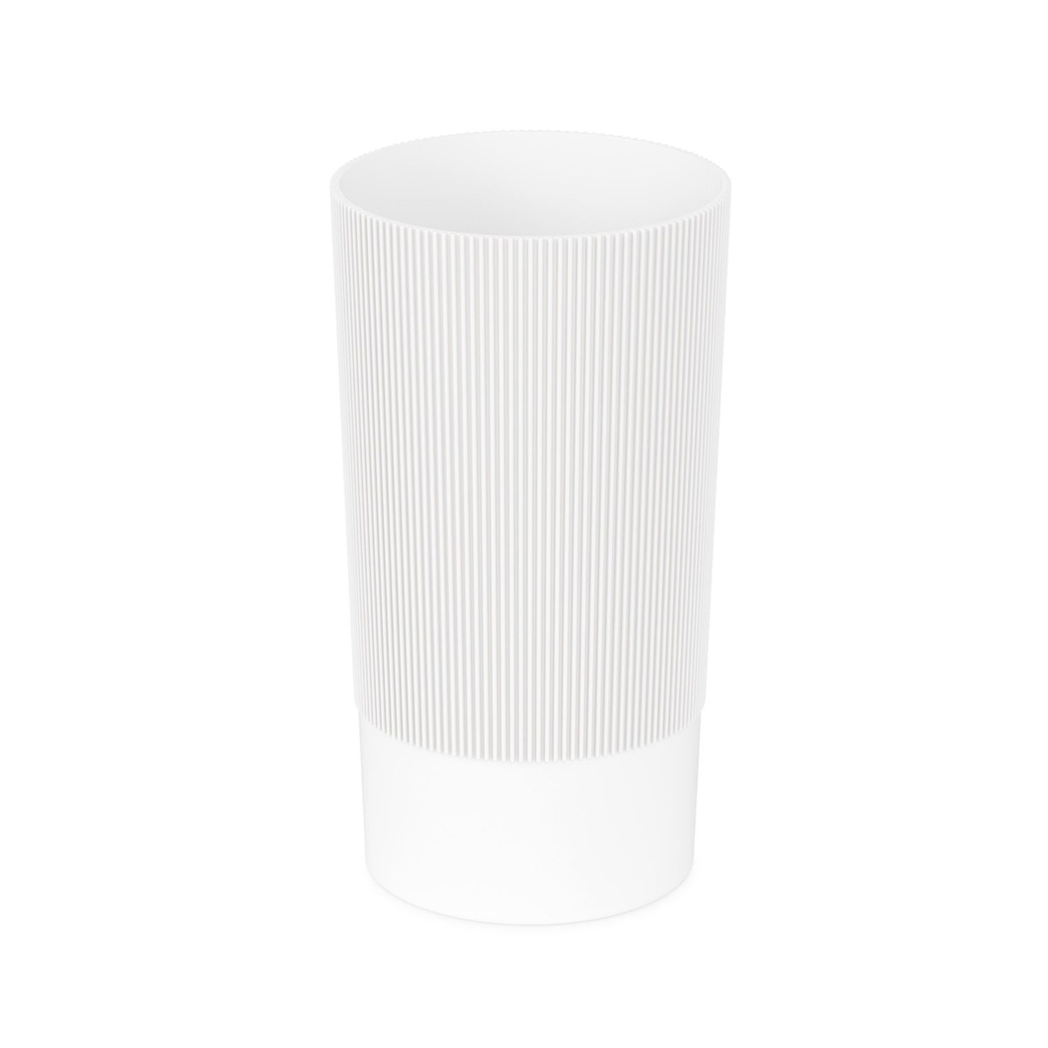 Ваза пластиковая Версаль 20 см d10 см 1,2 л белая