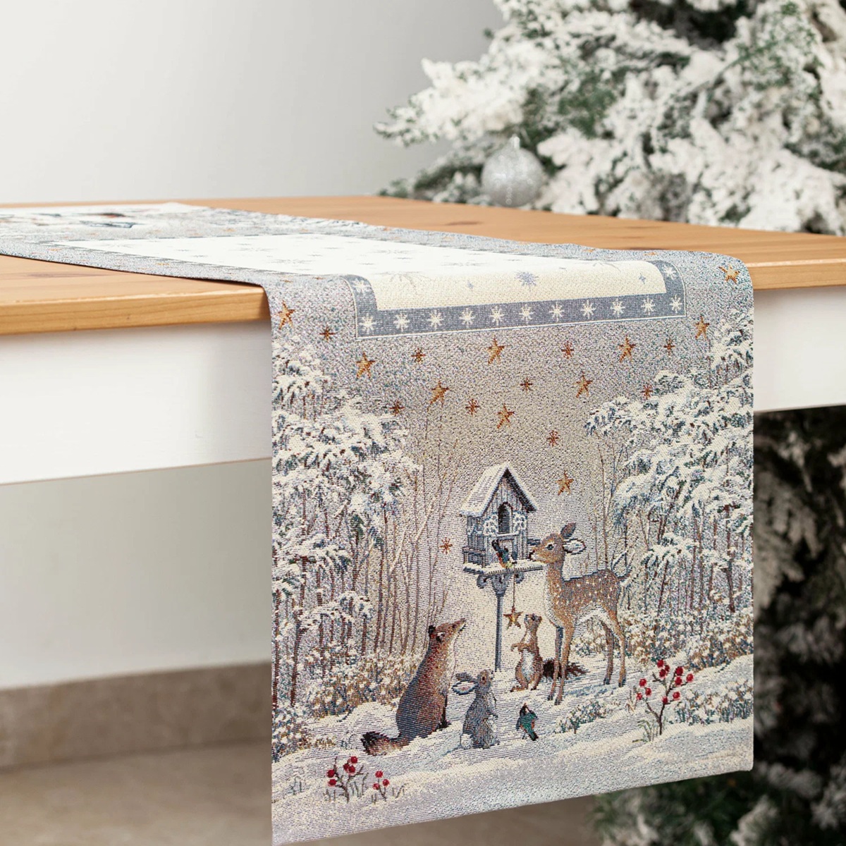 Салфетка сервировочная Лесные друзья у кормушки 44х180 см 2413964