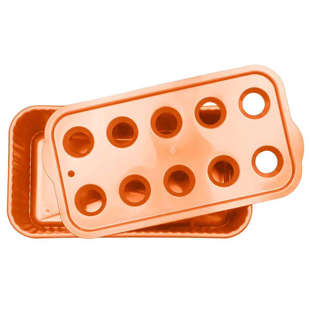 Лоток для выращивания зеленого лука коричневый