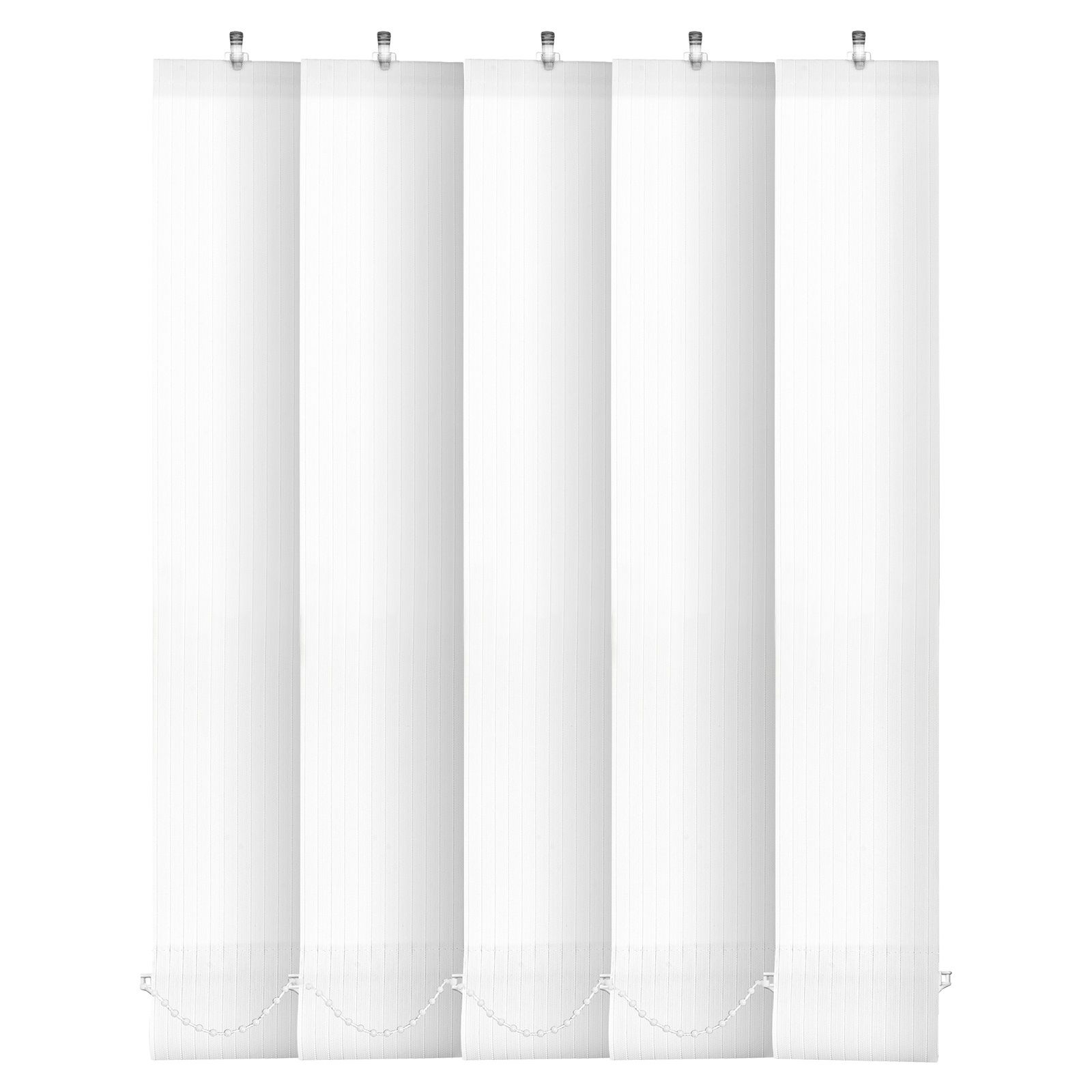 ЛАМЕЛИ 5шт/компл. Лайн белый. Длина 180 см