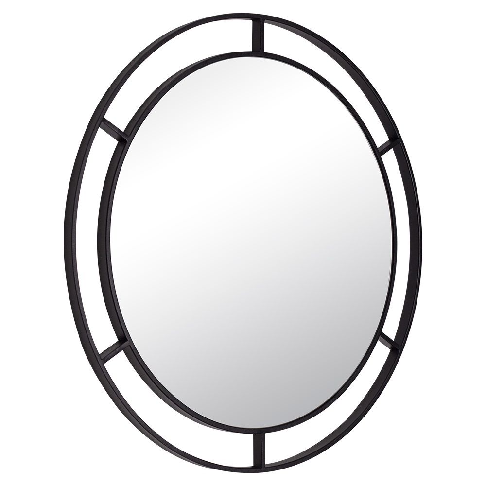 Зеркало Комо 6005-Z2 d600 мм черный