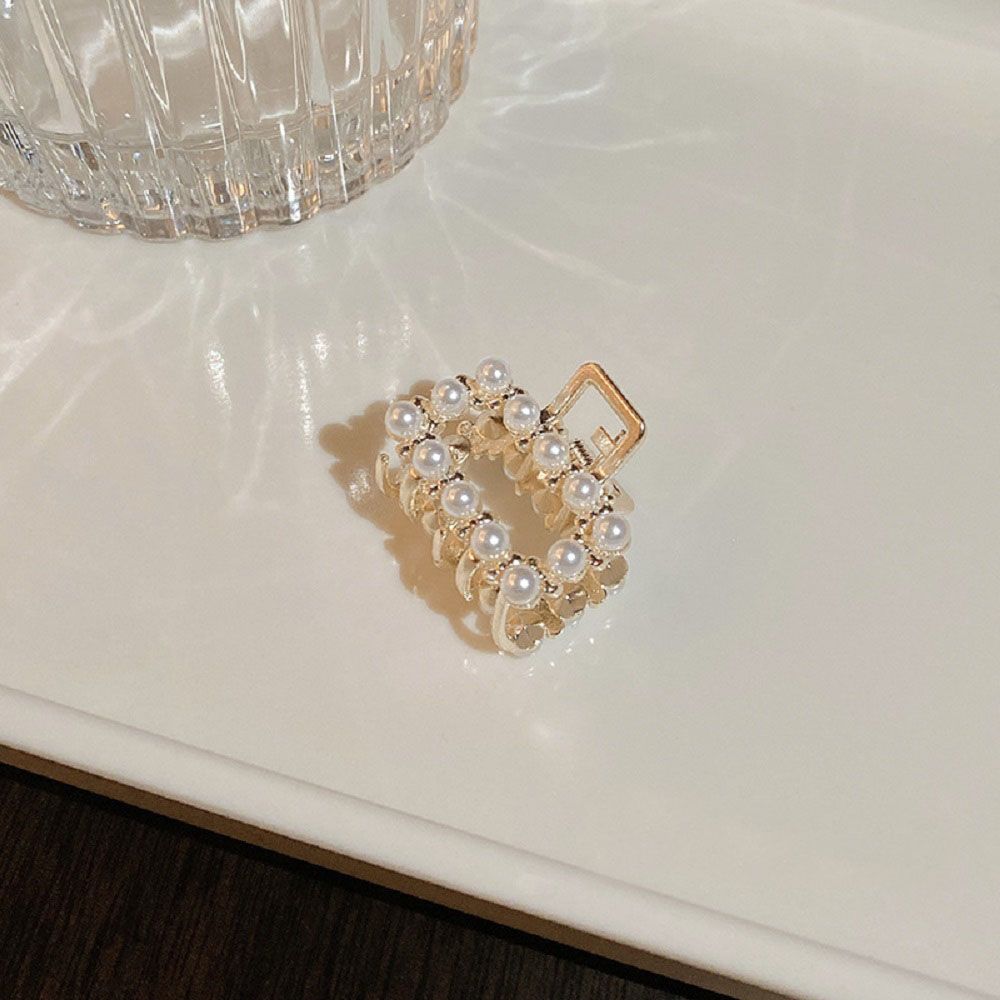 Заколка-крабы для волос Premium Монако серебро/золото 2,5х2,6 см 1 шт