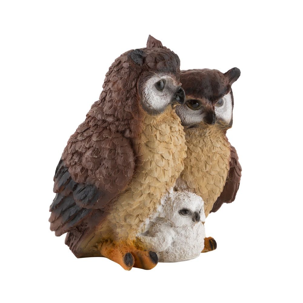 Фигура садовая Семья сов h24 см 169375
