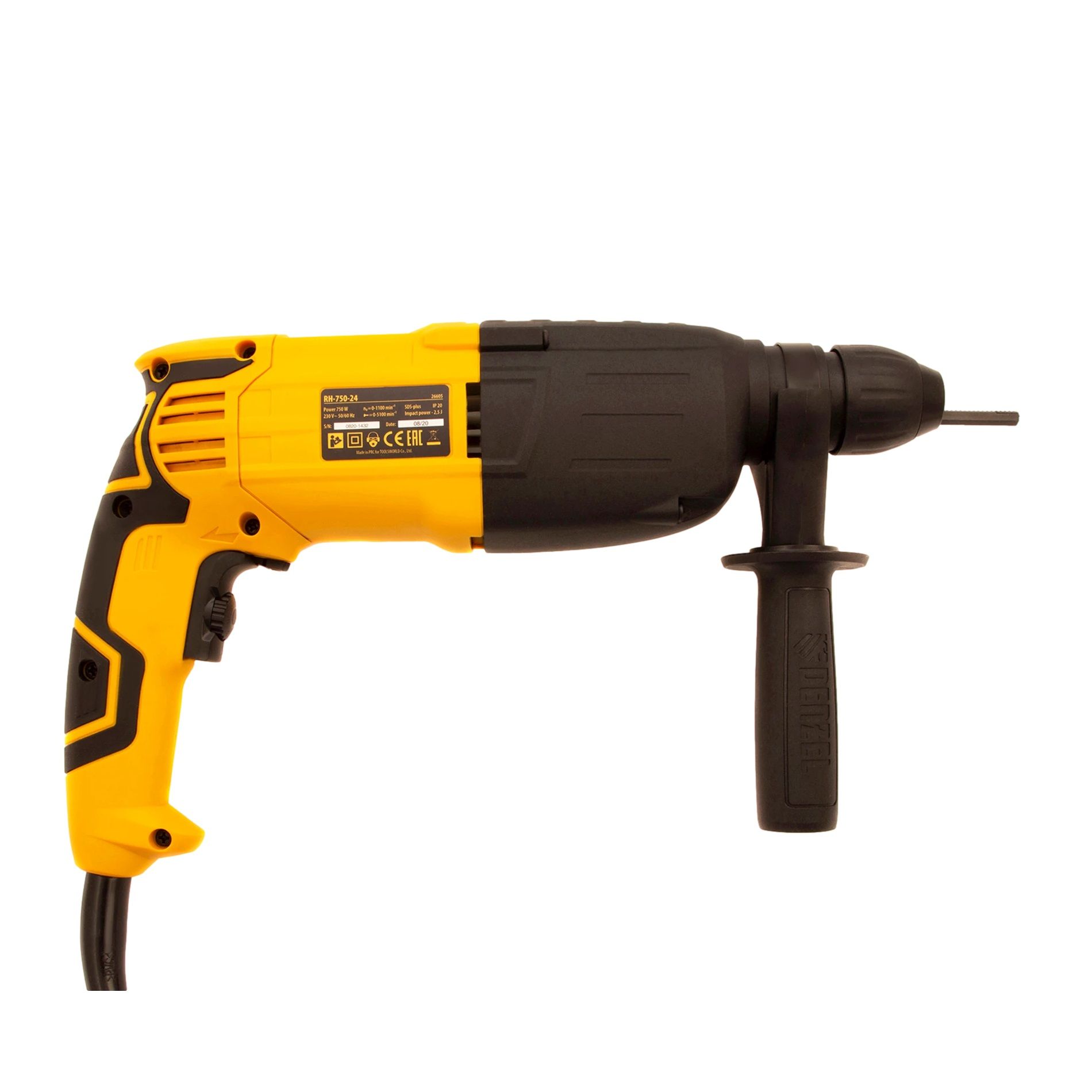 Перфоратор Denzel RH-750-24 750Вт 2,5 Дж