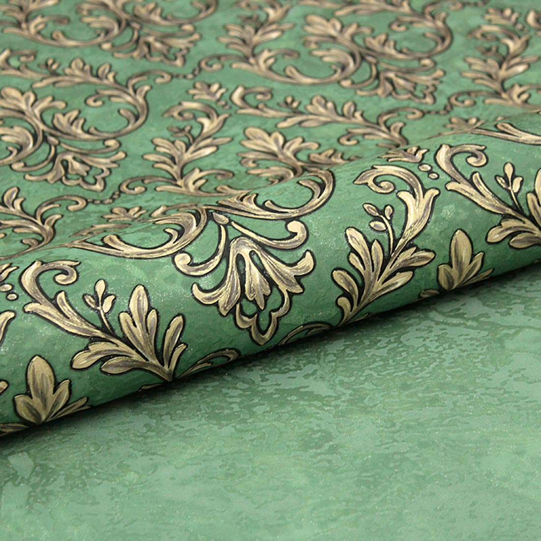Обои 60236-07 Erismann 1,06х10,05 м Emily дамаск зеленый