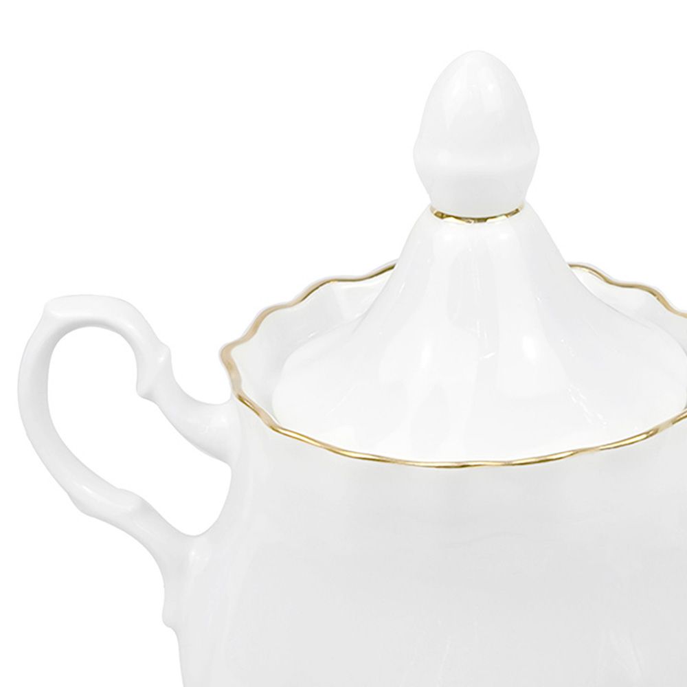 Сахарница Романс Заводной край с золотом 550 мл