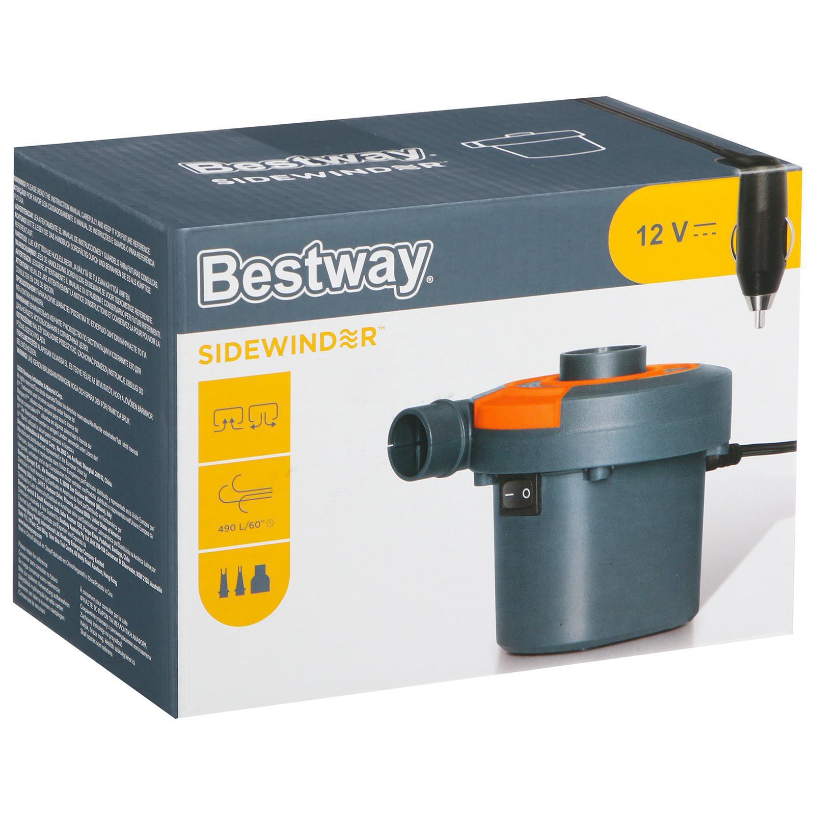 Насос электрический 12В/220В 3 насадки Bestway 62142