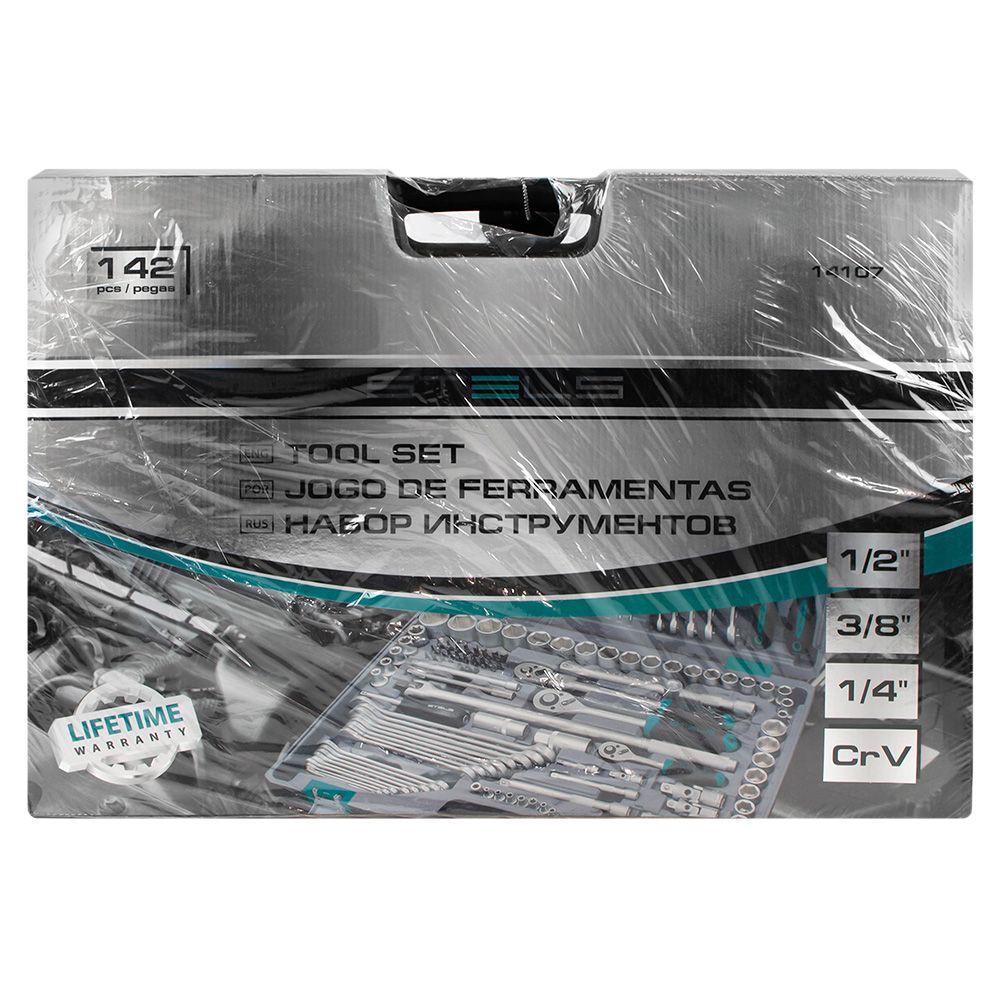 Набор инструментов 1/2", 1/4", 3/8" 142 предмета Stels 14107