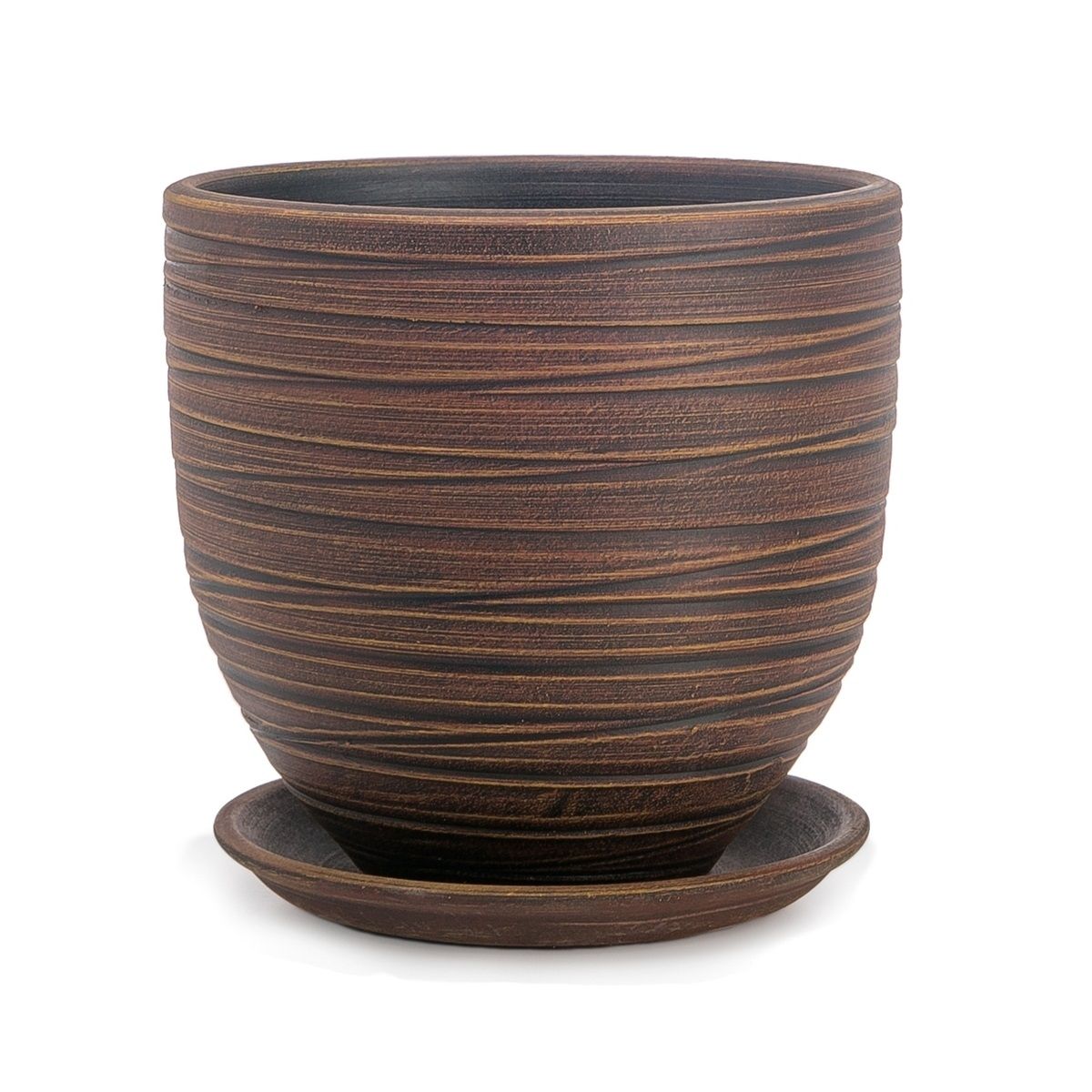 Горшок цветочный Бутон Модерн шоколад 32 см 20 л