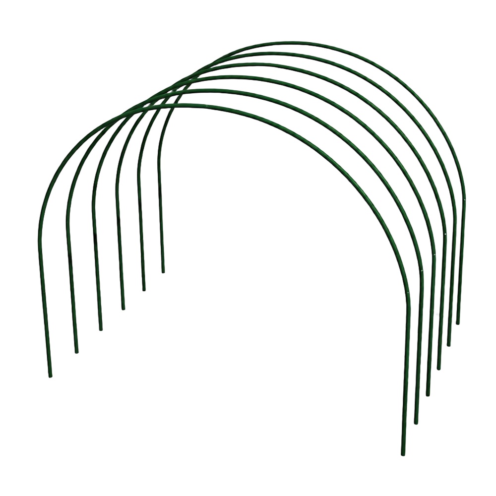 Дуги для парника металл в ПВХ 4 м 6 шт Садовита