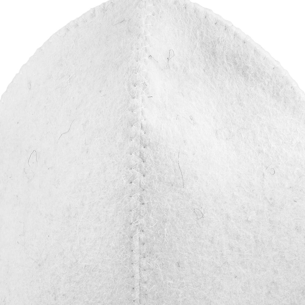 Шапка для бани детская с аппликацией Дельфин войлок белый