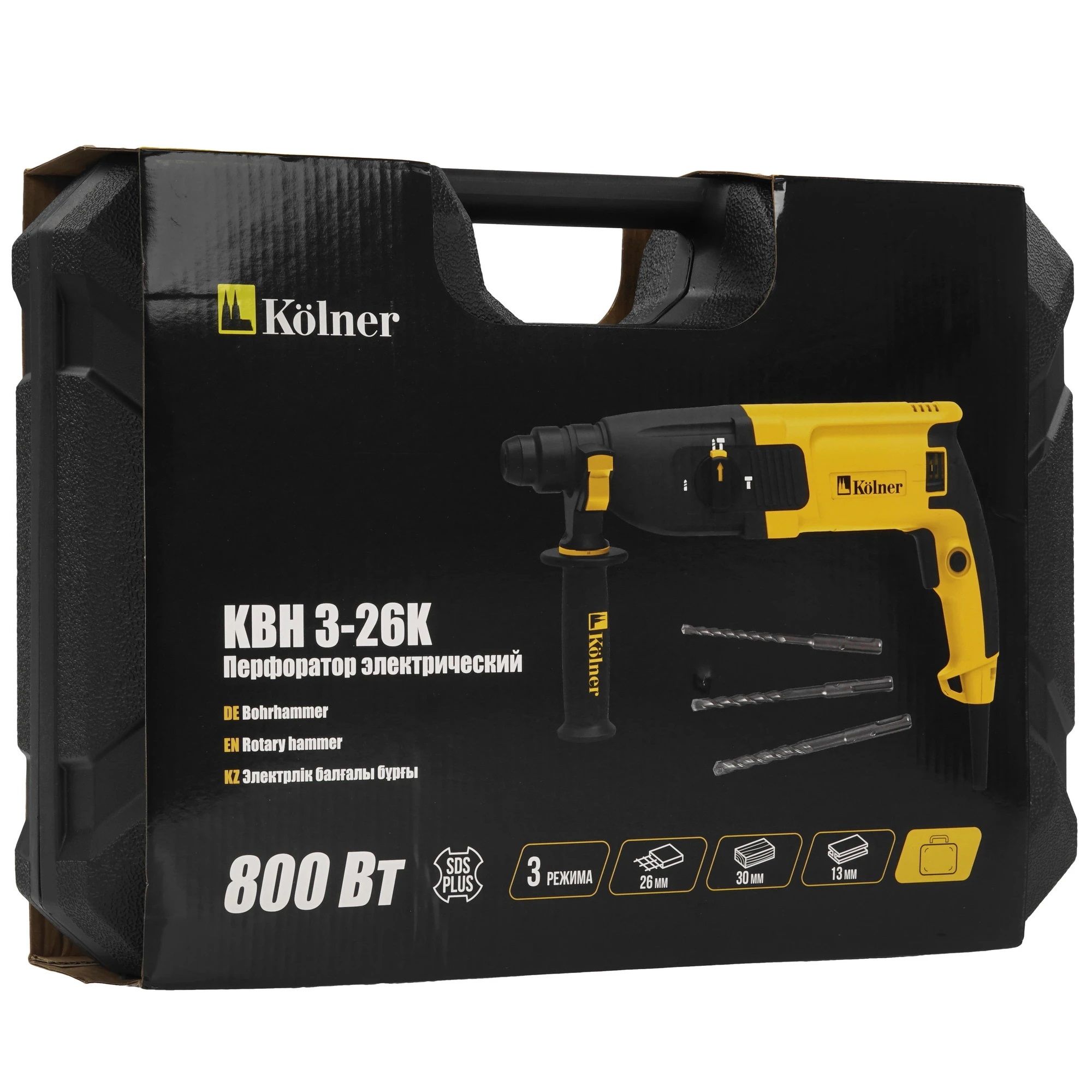 Перфоратор Kolner KBH 3-26K 800Вт 2,5 Дж