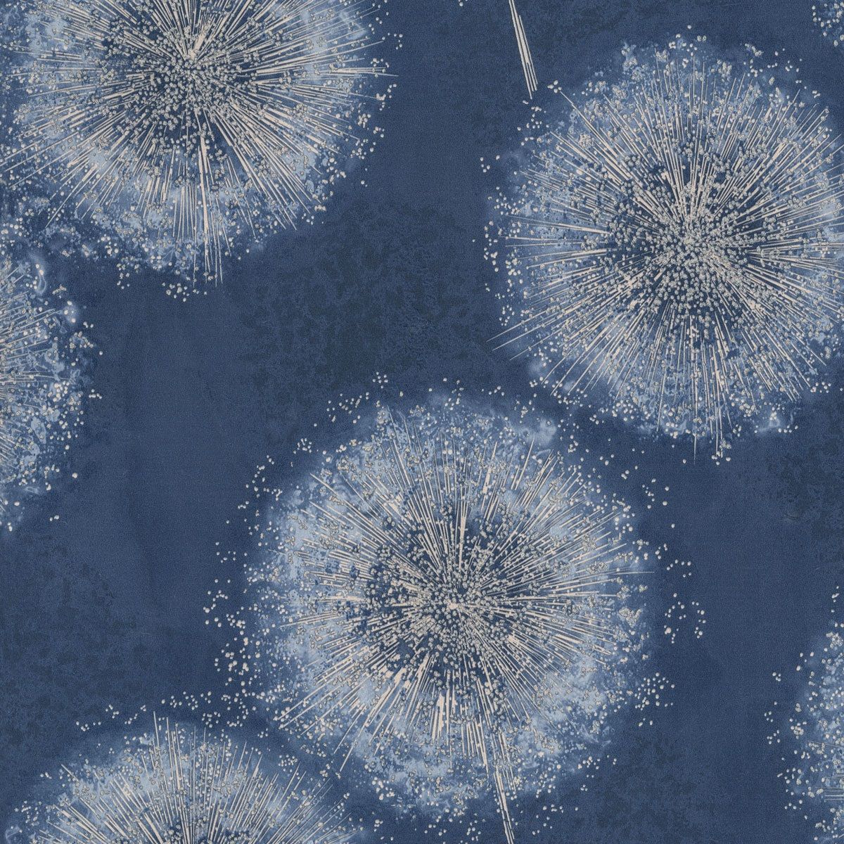 Обои Euro Decor Ray 7296-20 синие растительный принт 1,06х10,05 м