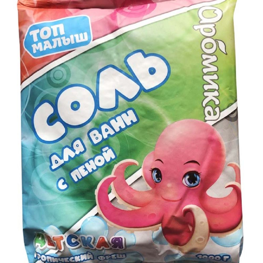 Соль для ванны с пеной Aromika Детская Тропический фреш 1 кг