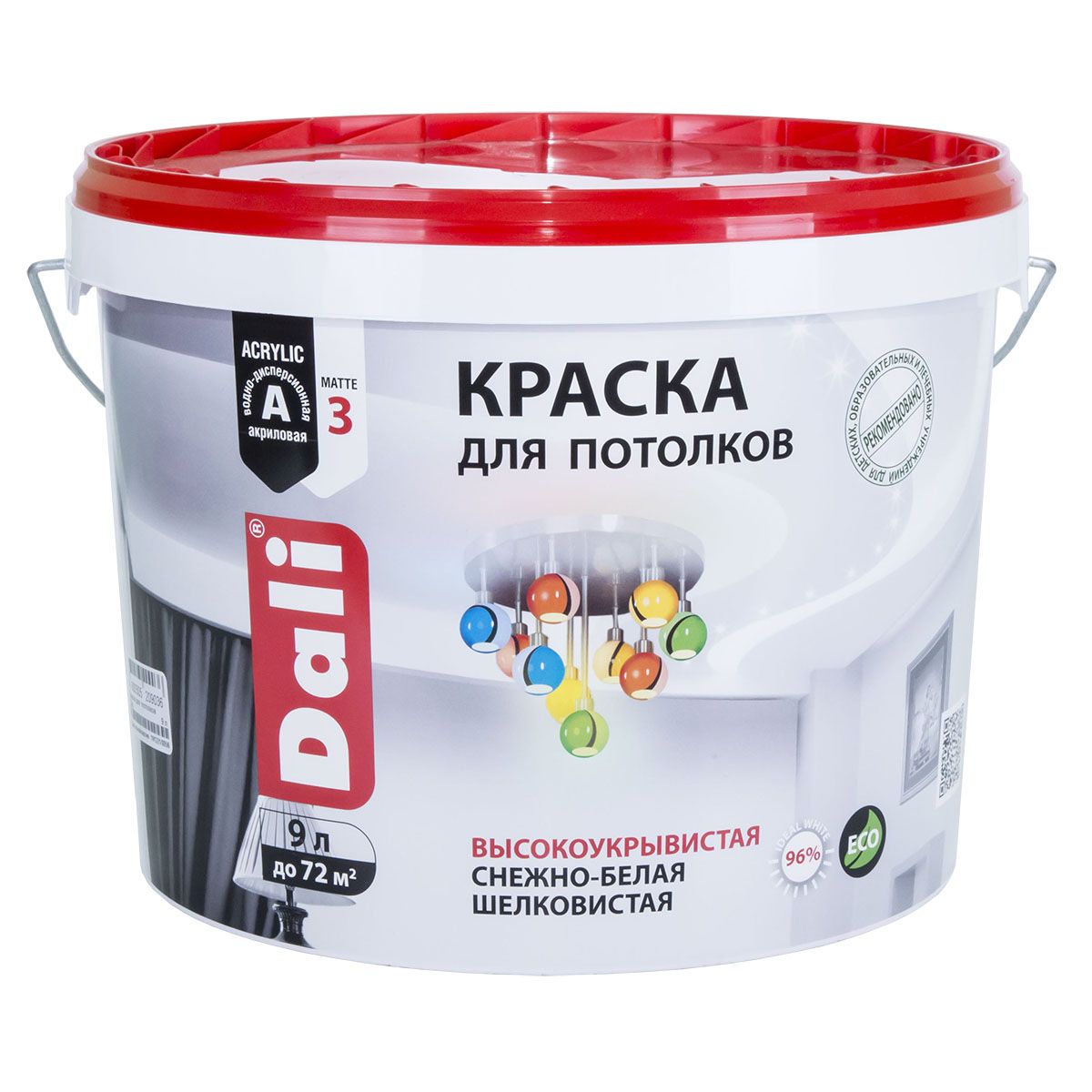 Краска акриловая для потолков  DALI 9л