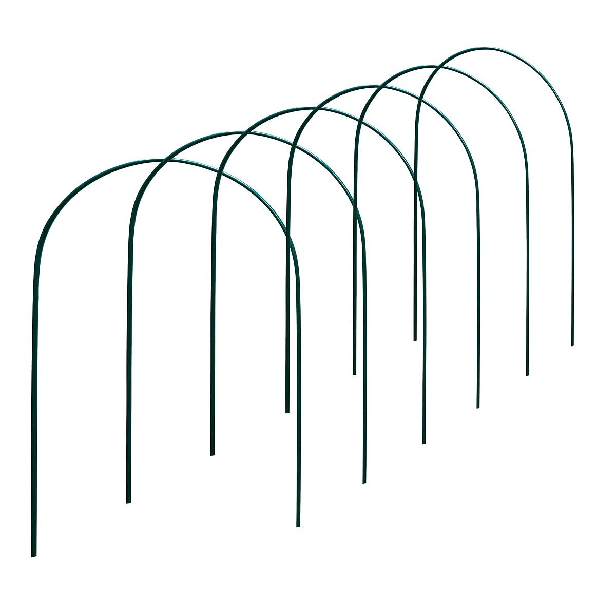 Дуги для парника металл в ПВХ 2 м 6 шт Садовита