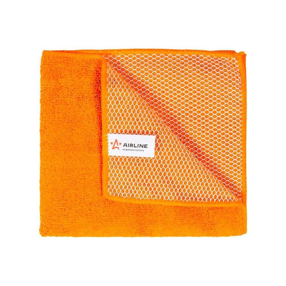 Салфетка из микрофибры "Airline", цвет: оранжевый, 35 х 40 см