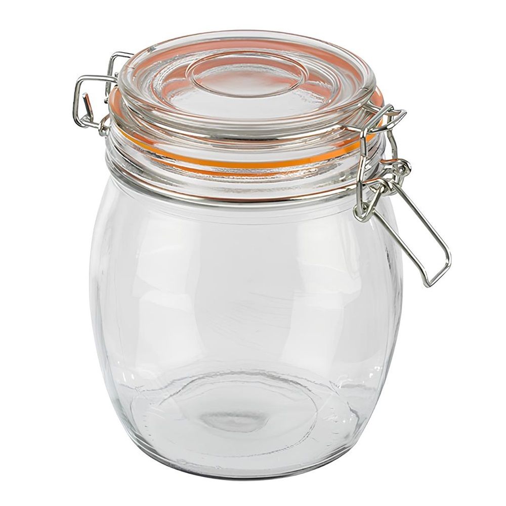 Банка для сыпучих продуктов стеклянная Bravo с бугельным замком 1,5 л