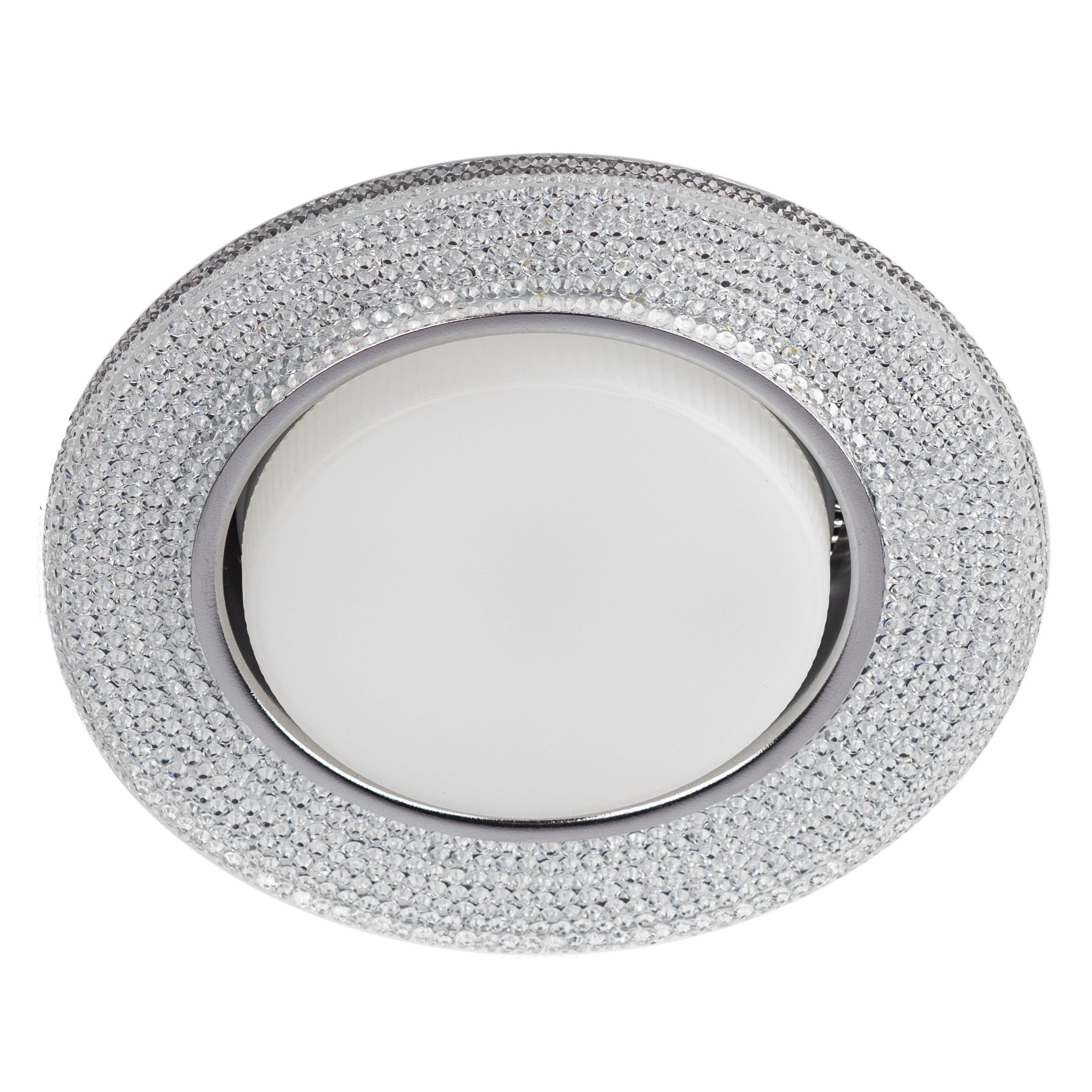 Светильник встраиваемый Эра DK LD53 WH GX53 15Вт белый cо светодиодной подсветкой