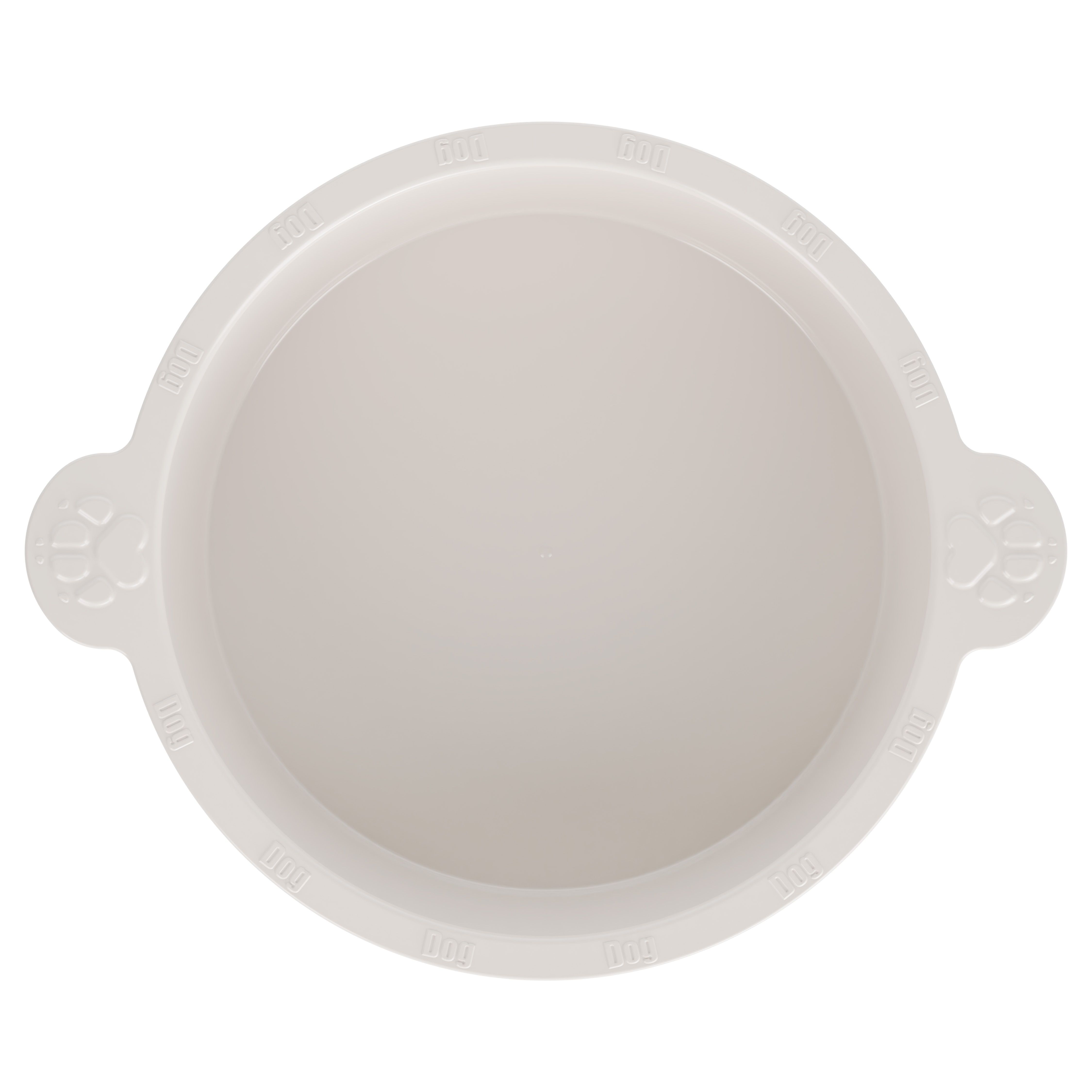 Миска для собак круглая Alta 3 л бежевая