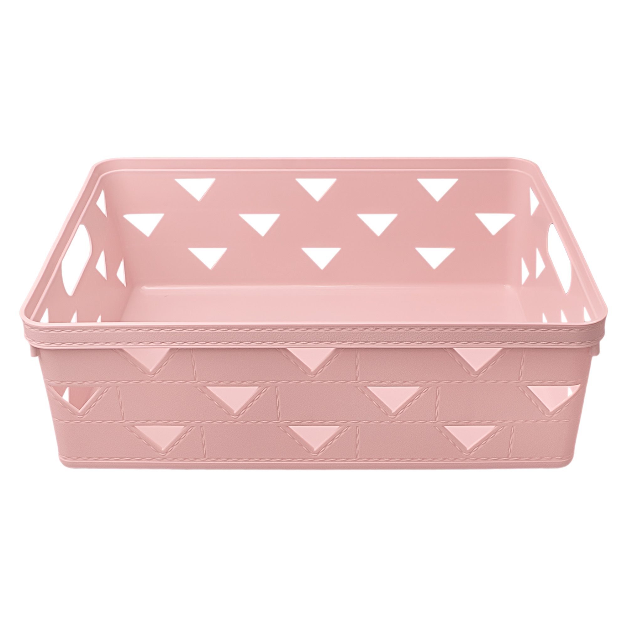 Корзина для хранения Лерберг 33х25,6х11 см пудровая роза