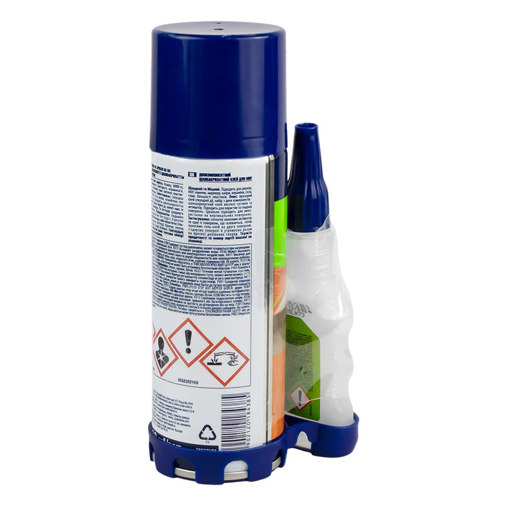 Клей двухкомпонентный цианакрилатный для МДФ прозрачный Tytan Professional 200мл (12шт/уп)