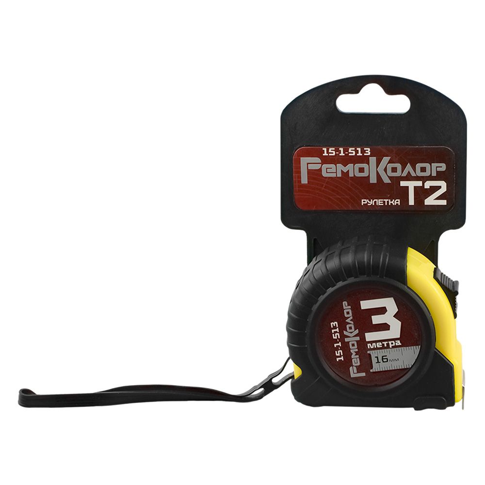 Рулетка 3 м х 16 мм РемоКолор T2 15-1-513