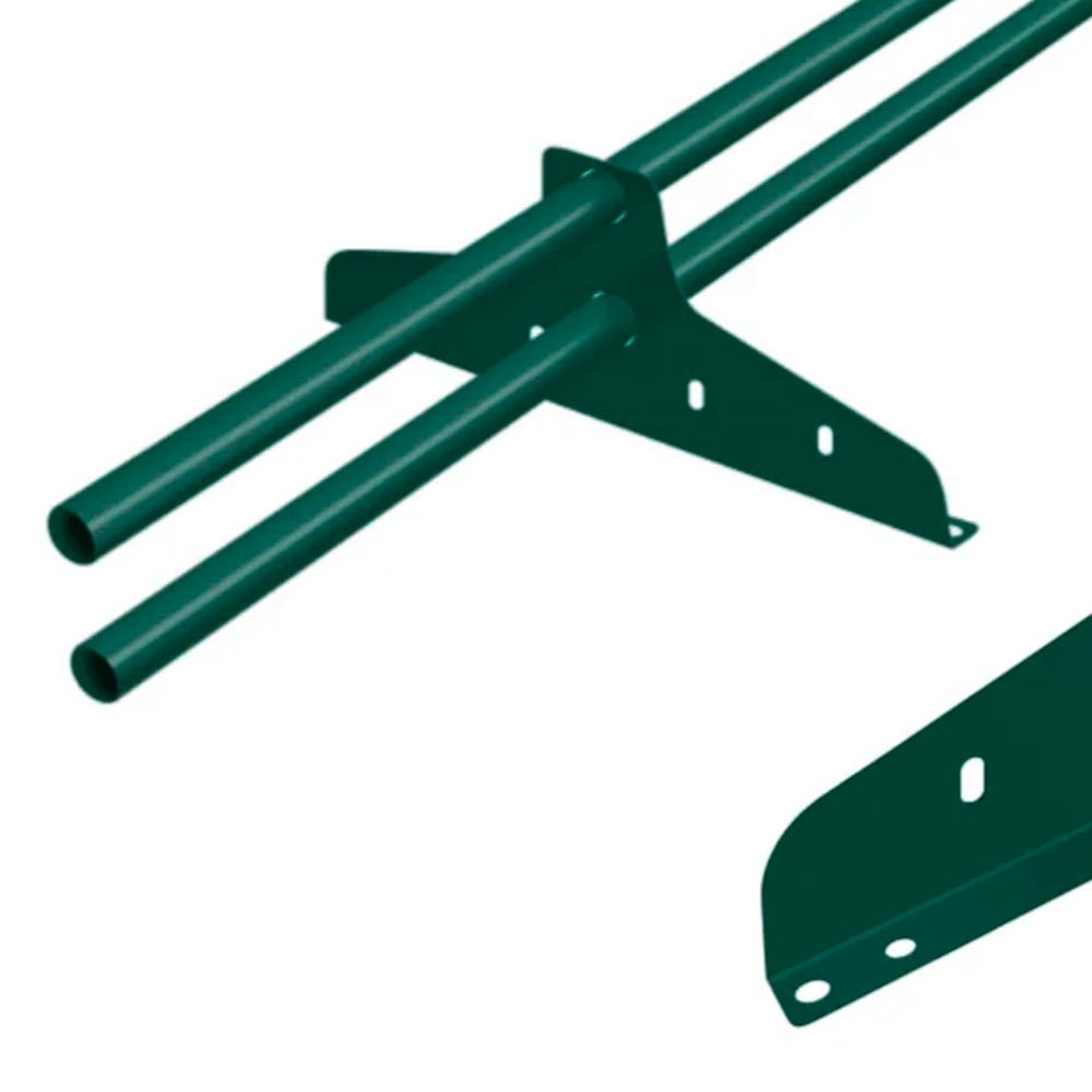 Кронштейн универсальный для снегозадержателя 25 мм RAL 6005 зеленый