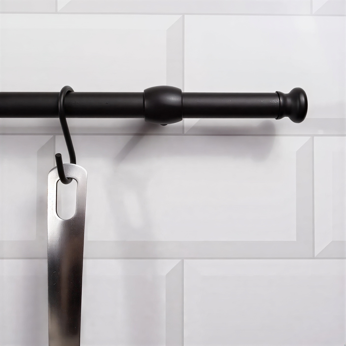 Держатель для рейлинга традиция черный матовый