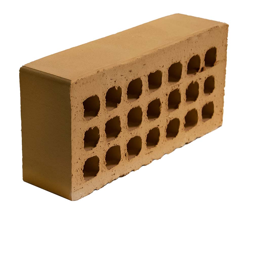 Кирпич облицовочный керамический пустотелый 1НФ М125 250х120х65 мм Ваниль