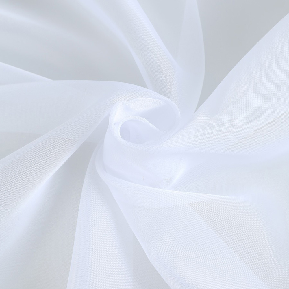 Ткань для штор Тюль вуаль однотон FB S Vual' beyaz/325 V ut белая