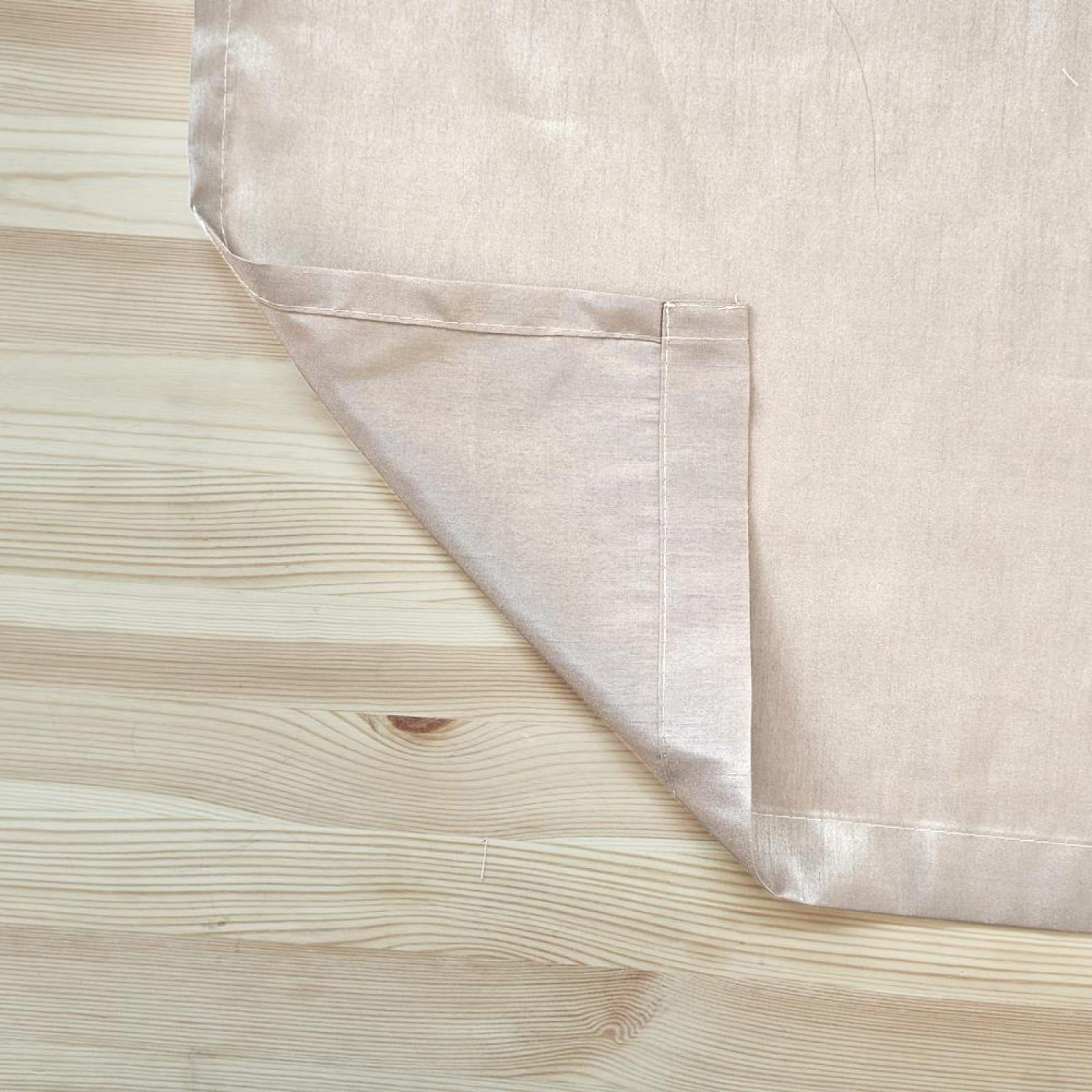 Штора портьерная для кухни жаккард Бамбук 135х180 см бежевый