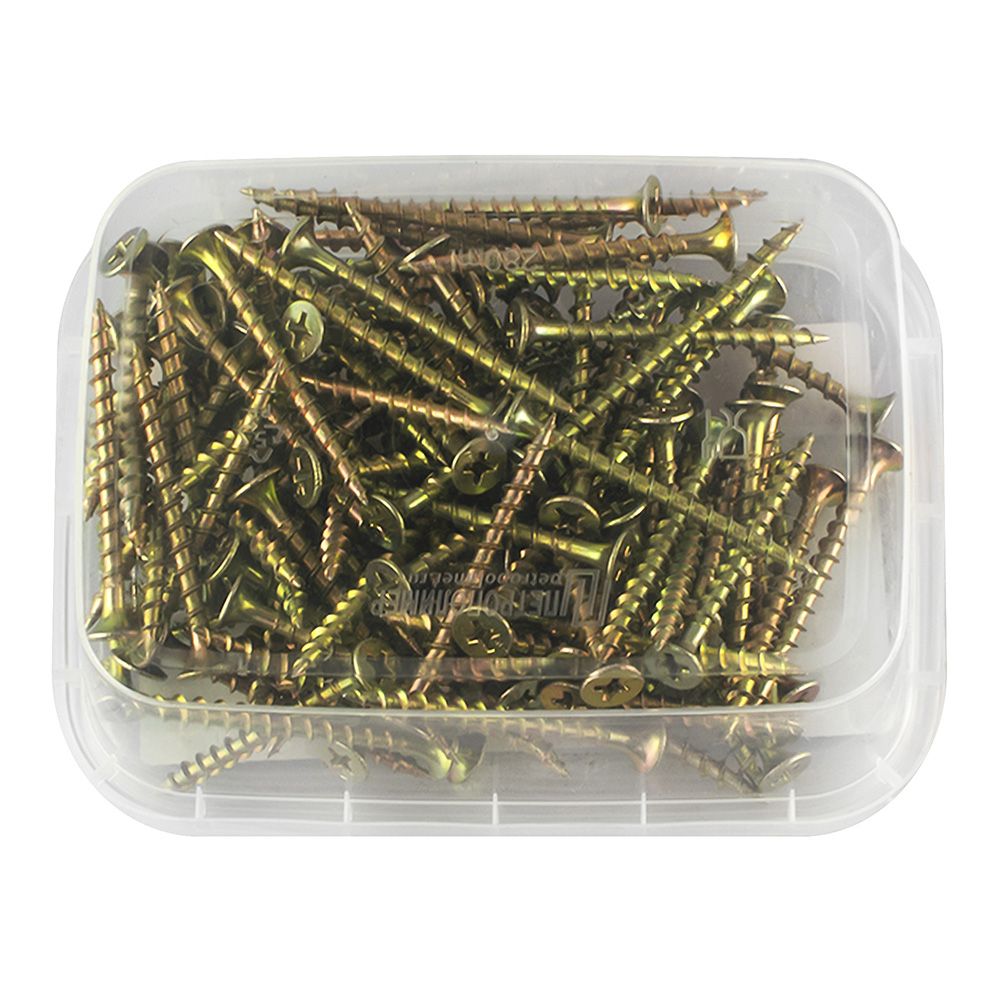 Саморез гипрок-дерево 3,5х45 мм желтый цинк 120 шт