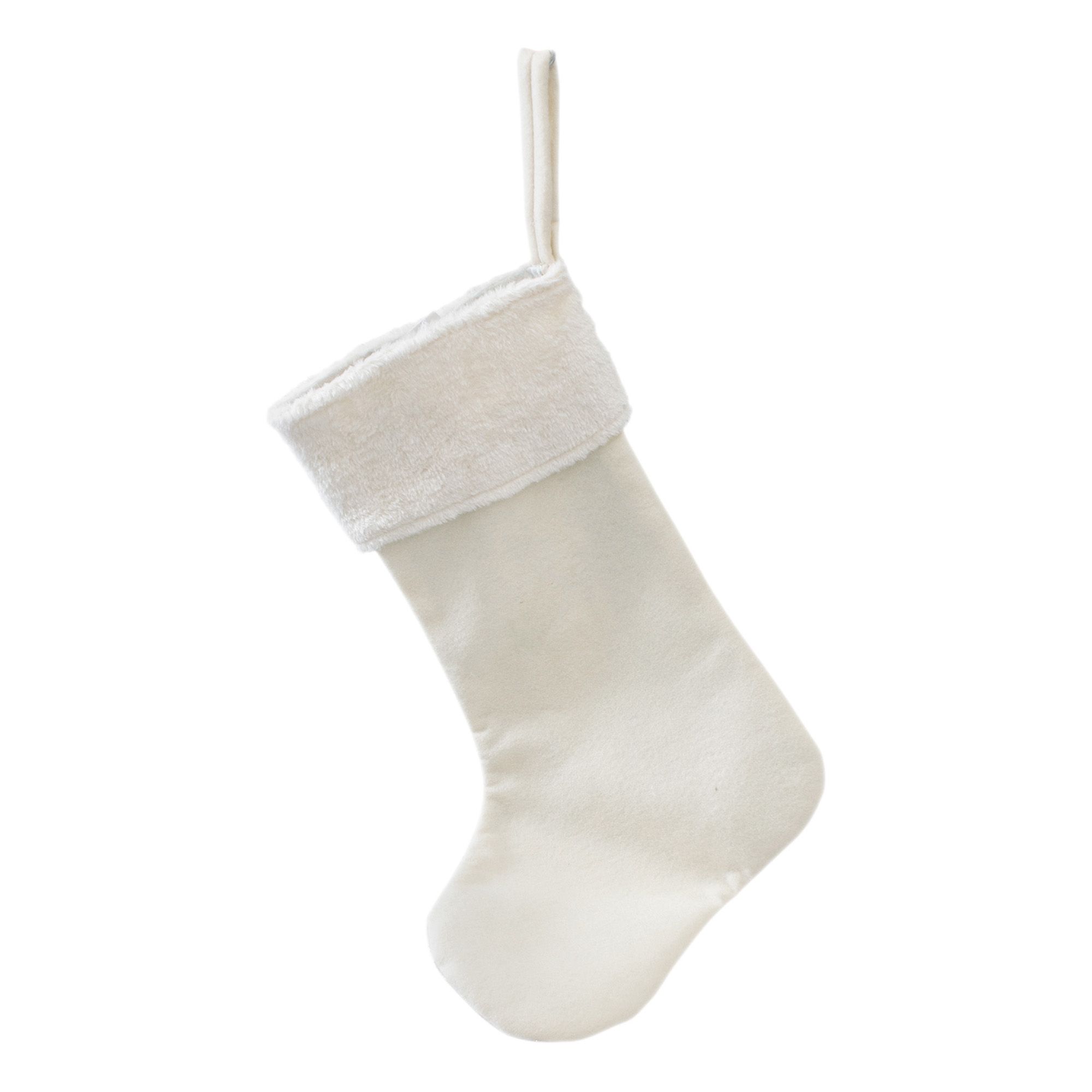 Украшение новогоднее Носок 31х47 см бежевый 807260