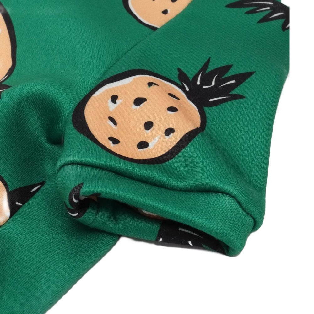 Кофта-толстовка на флисе для собак мелких пород Bro Style принт ананасы р 2XL