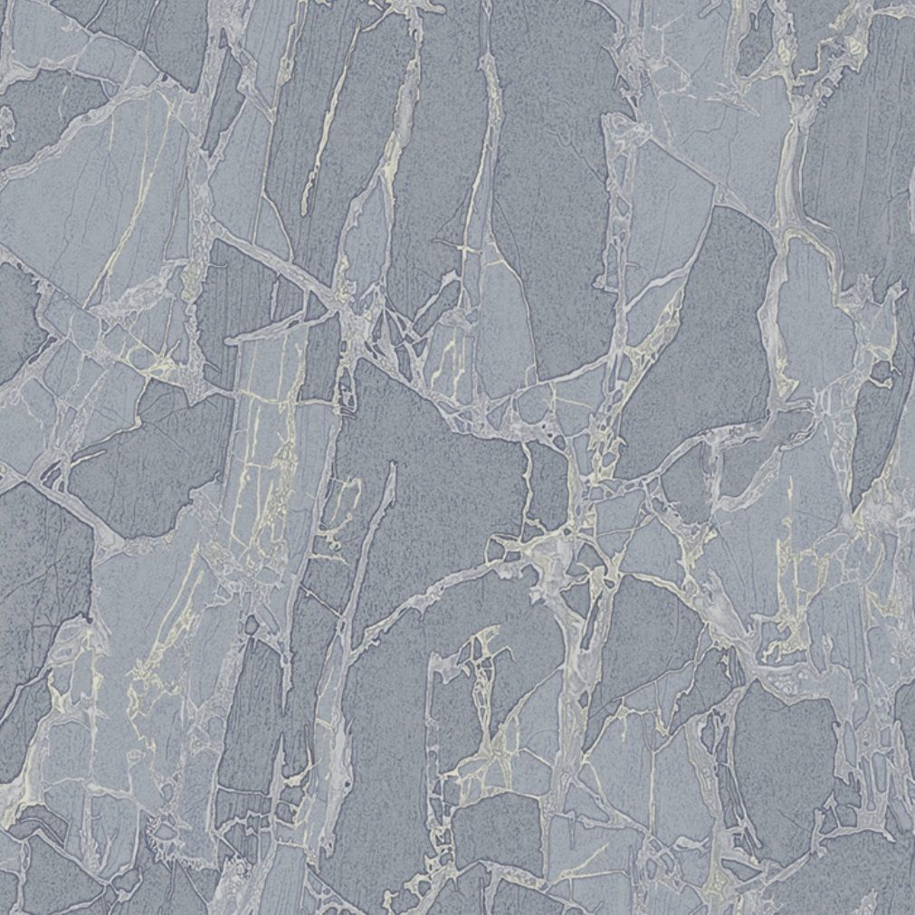 Обои Erismann Lava 60631-07 серые с золотом камень 1,06х10,05 м
