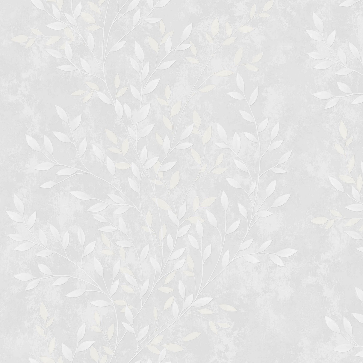 Обои Erismann Benefit Kelly 60981-02 светлые серые листья 1,06х10,05 м