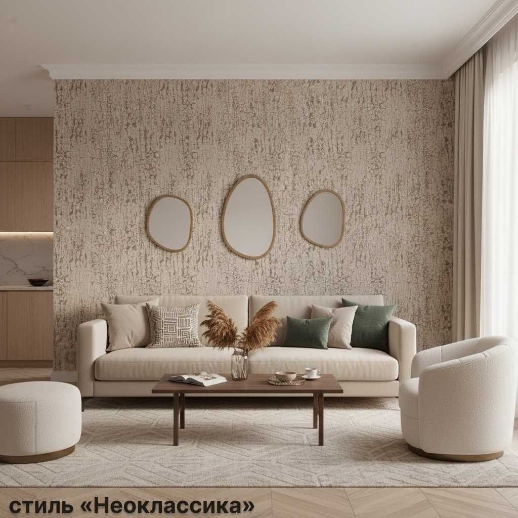 Обои Green Walls Кора С40 4116 03 дуб розовое золото абстракция 1,06х10,05 м